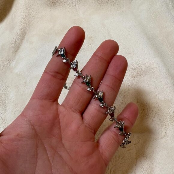 Vintage Handmade Silver Bracelet - Picture 4 of 4